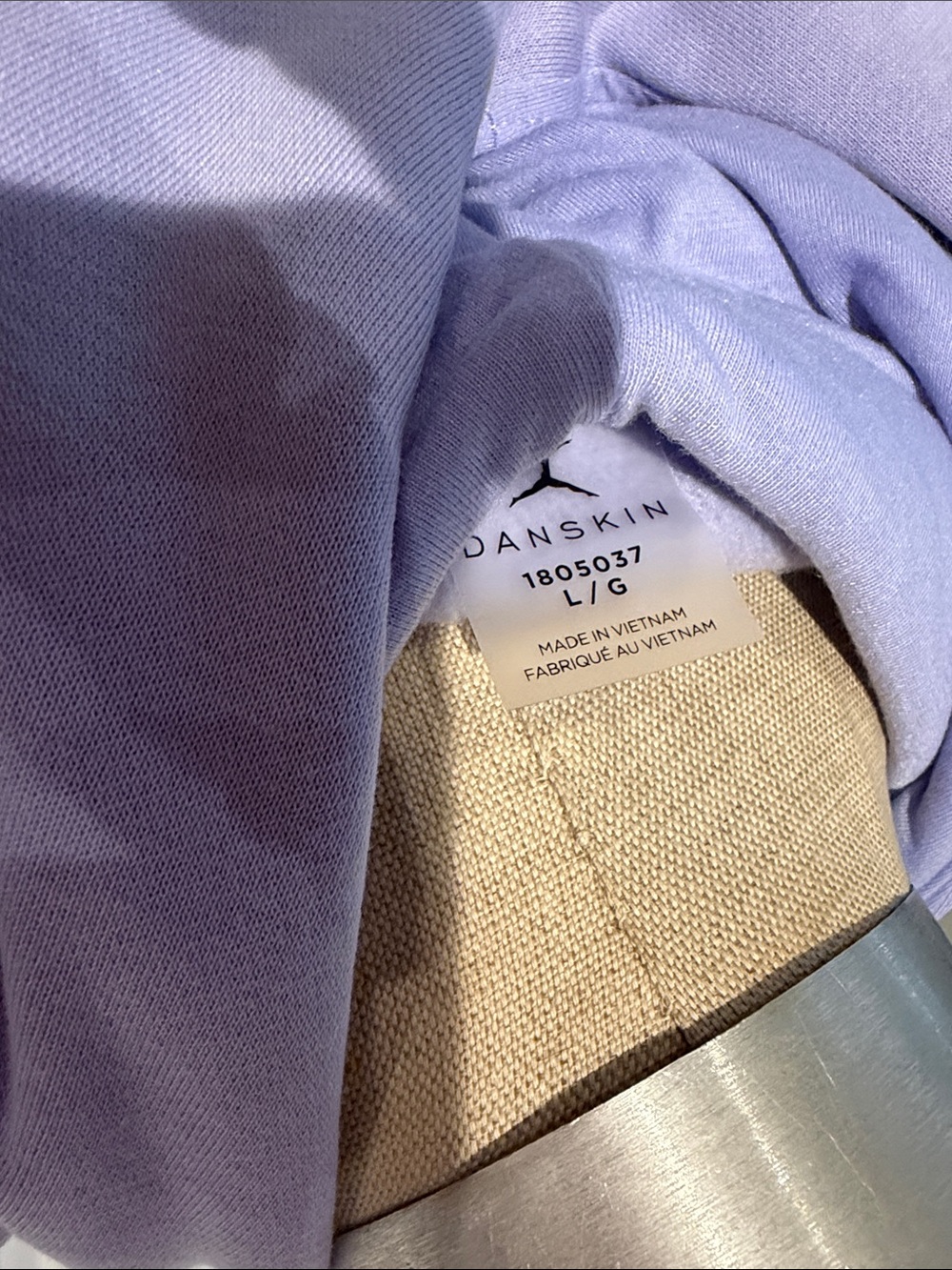 Danskin Lavender Half-Zip Hooded Pullover - Picture 3 of 3